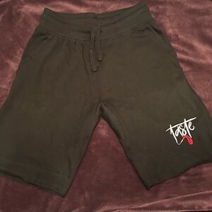 Black Drawstring Shorts